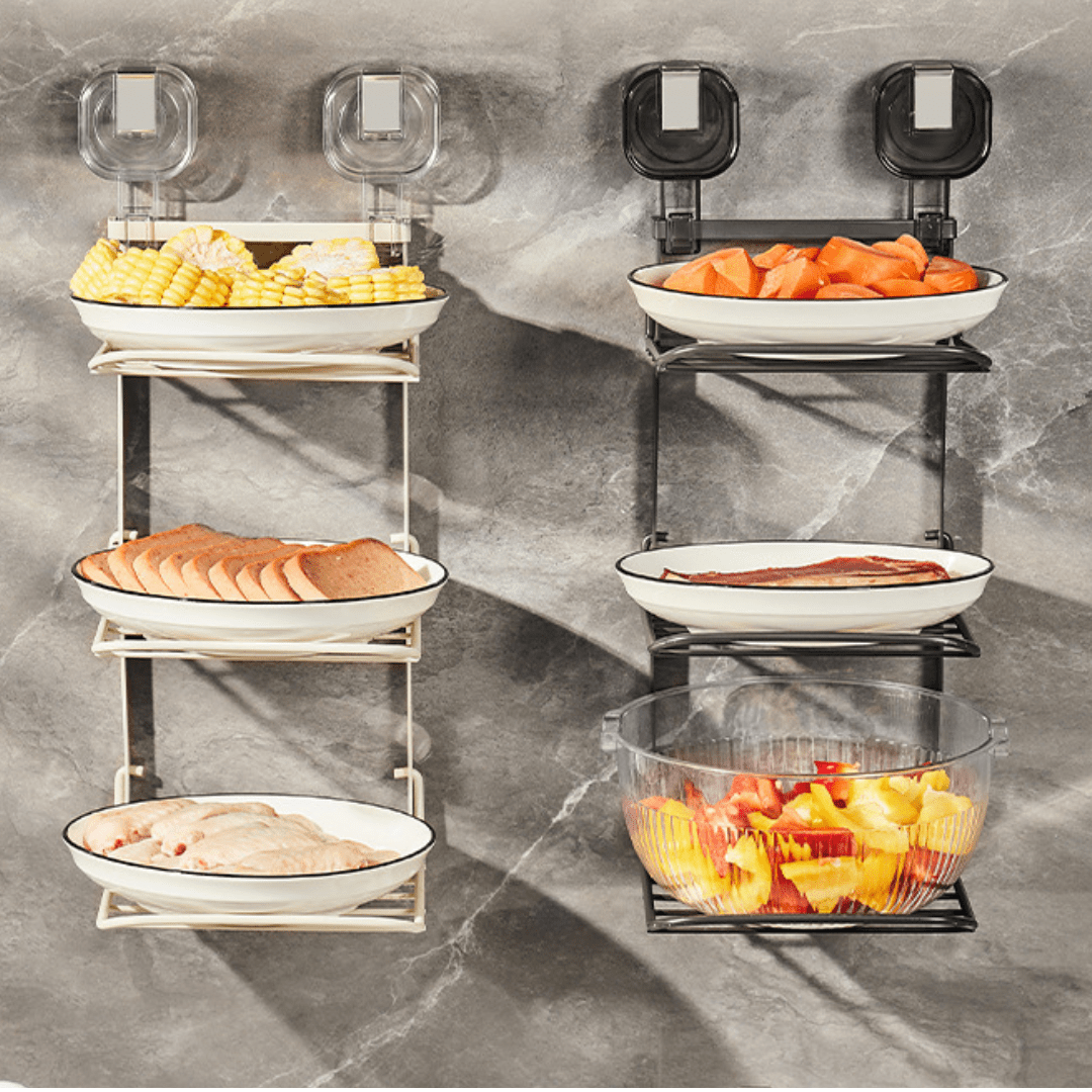 Wall-Mounted Multifunctional Kitchen Organiser Rack