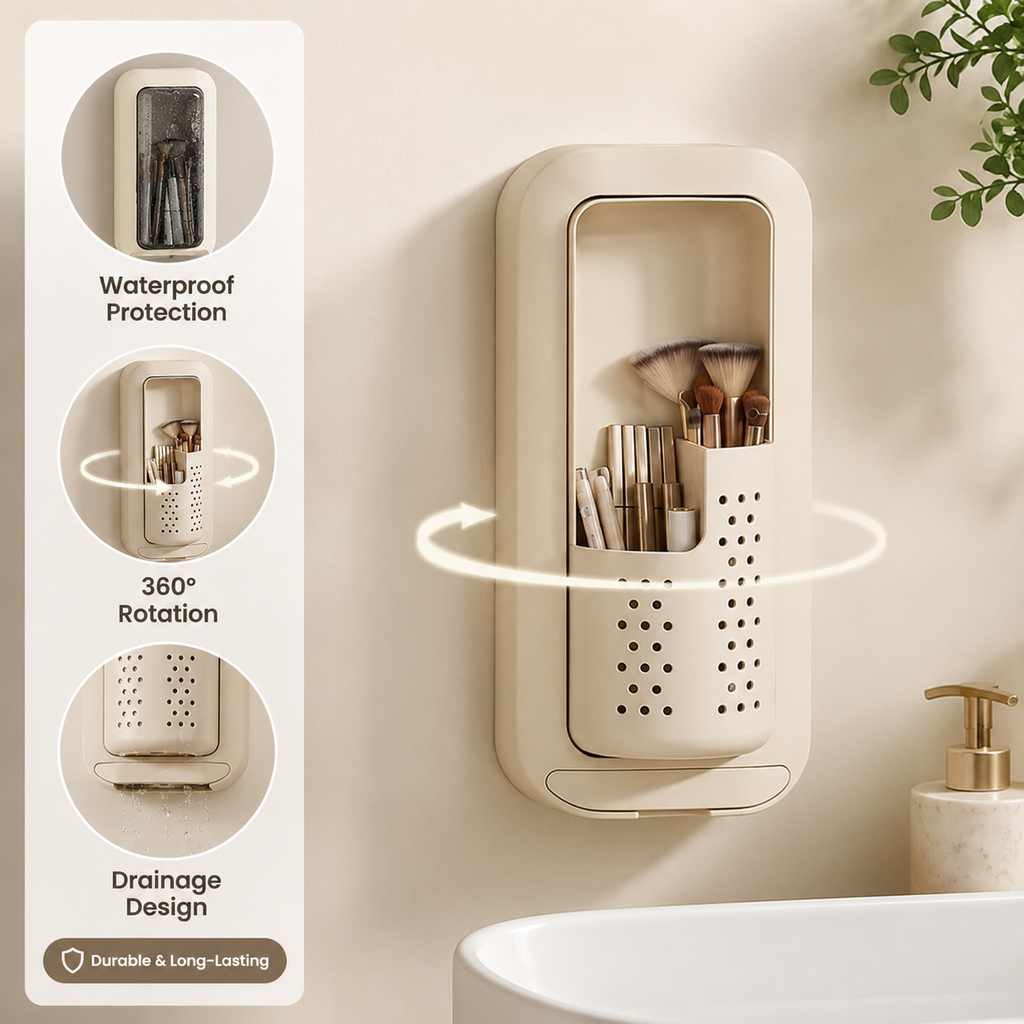 Rotating Wall-Mounted Storage Rack
