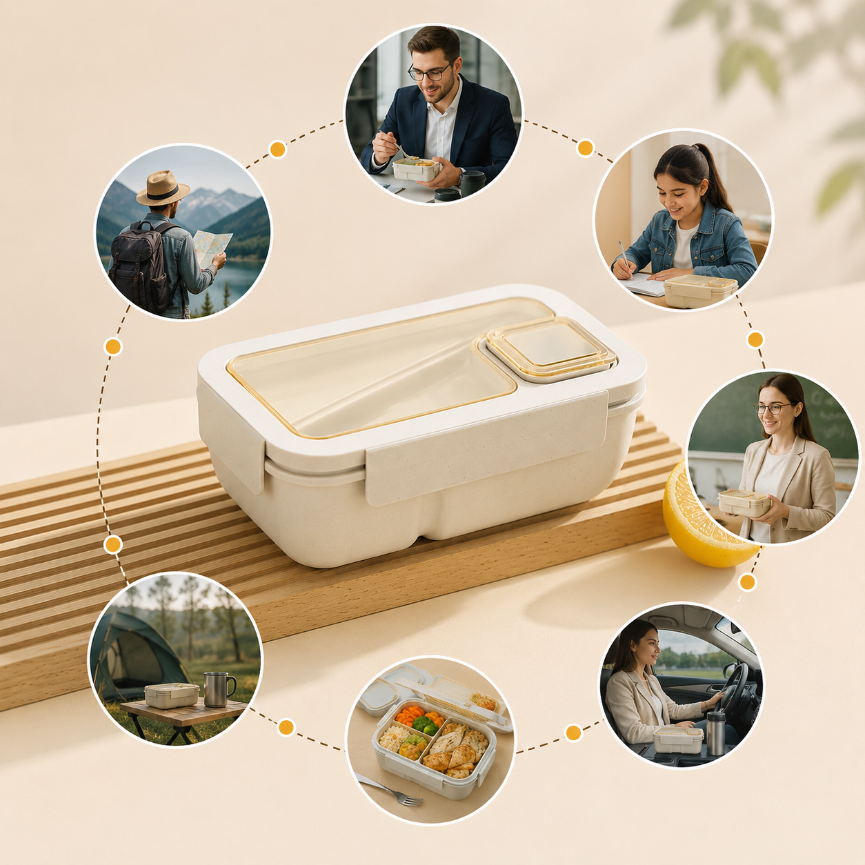 Double-Layer Leakproof Lunch Box