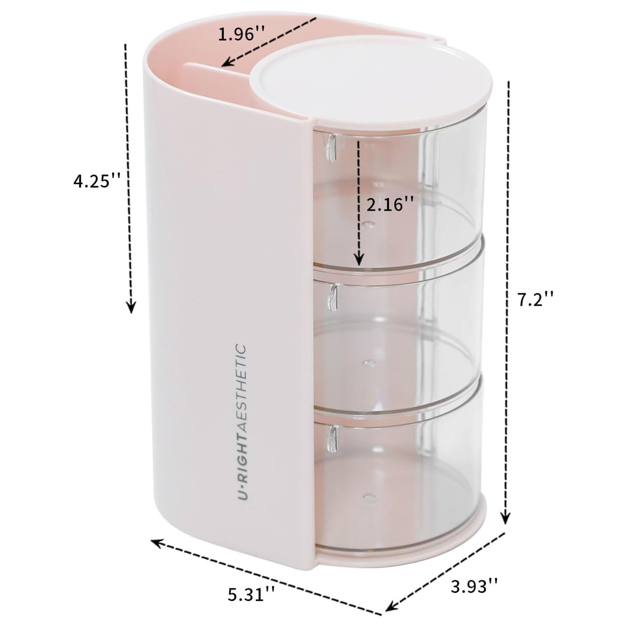 Hair Accessories Organizer with Brush Holder