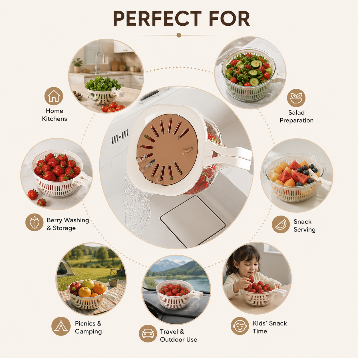 FreshFlow Drain Basket