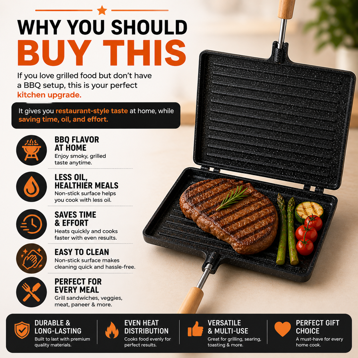 GrillEase Non-Stick Pan