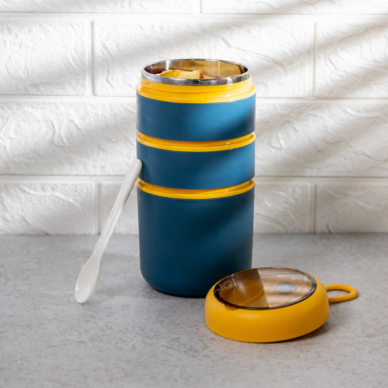 Stainless Steel 3-Layer Bento Lunch Box