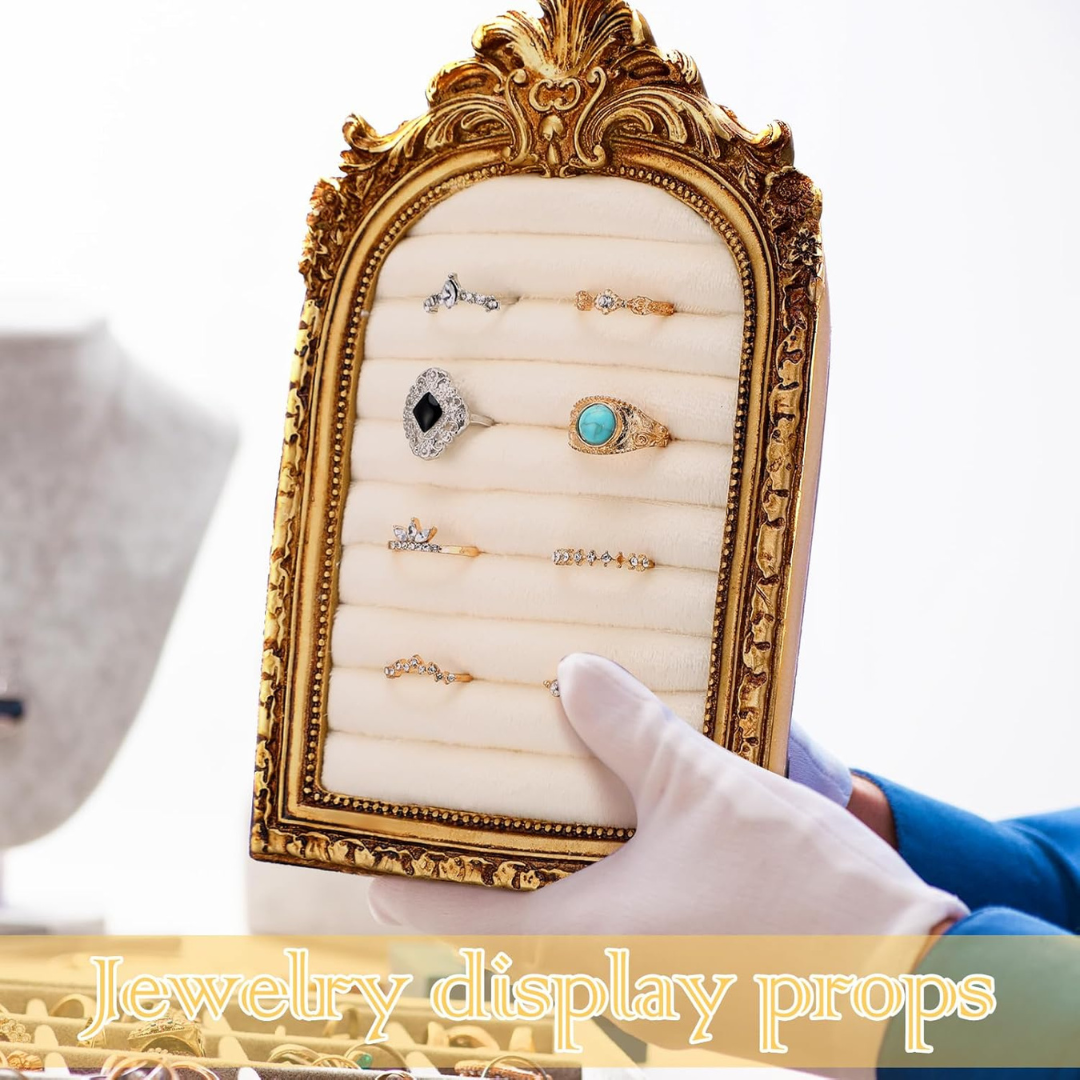 Vintage Gold Ring Holder Display Stand