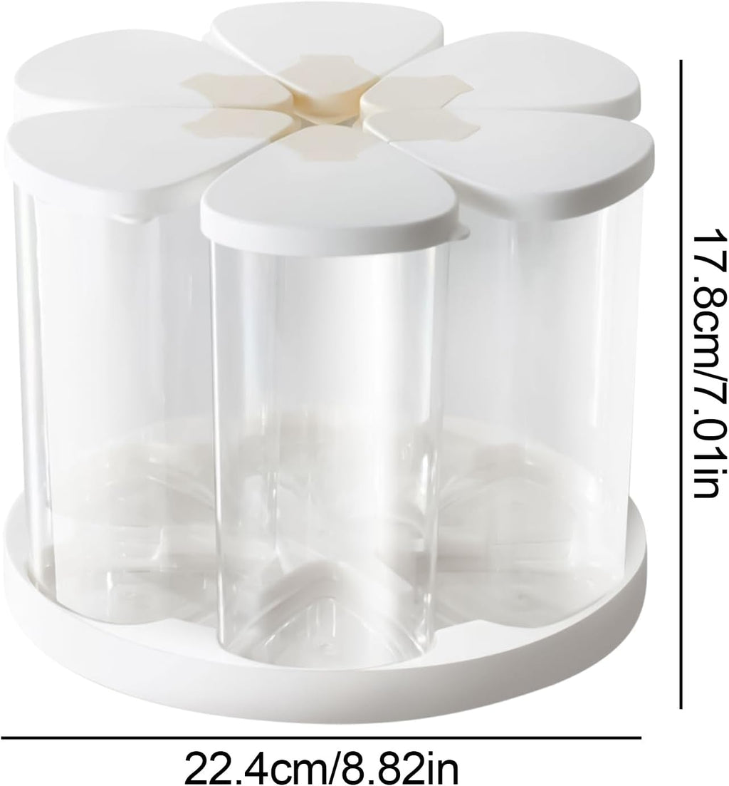 6-Grid Rotating Grain Container