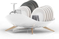 Compact Dish Drying Rack with Drain System