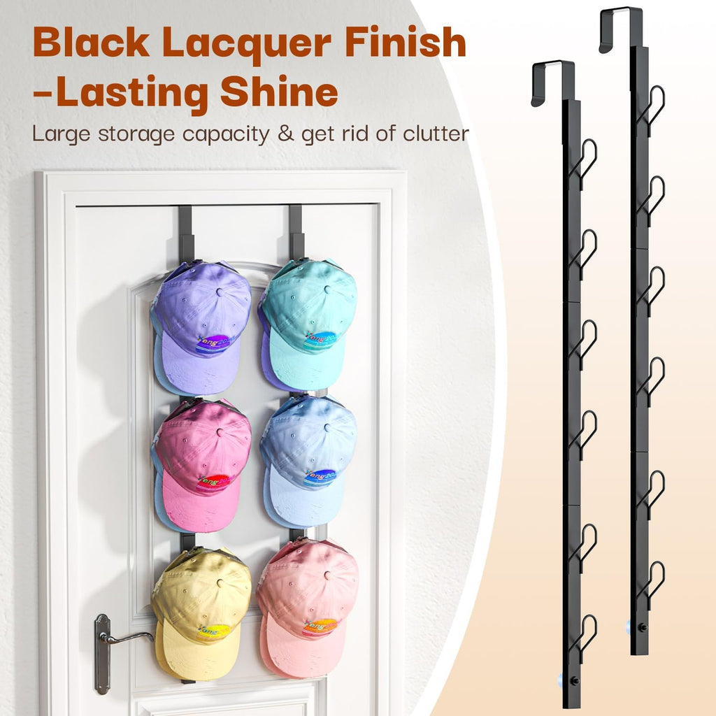 Over-the-Door Stainless Steel Hook Rack ( Pack of 2 )
