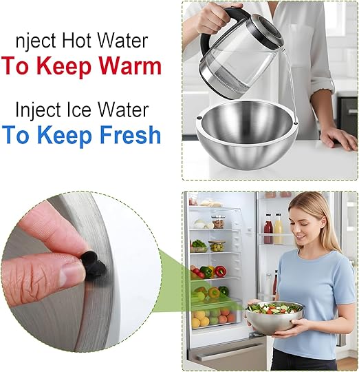 Stainless Steel Dip Bowl – Hot & Cold Serving Bowl