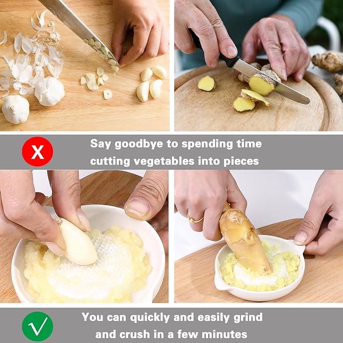 Ceramic Garlic & Ginger Grinder Plate