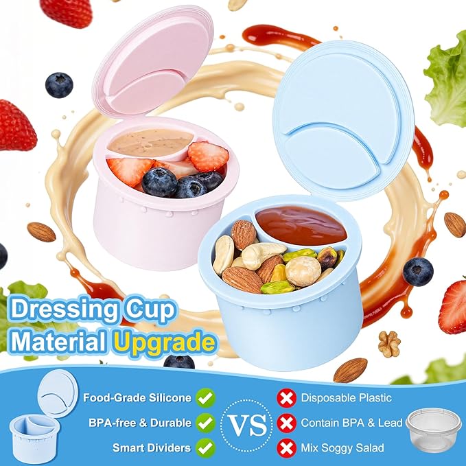 Leakproof Salad Jar Set with Spoon