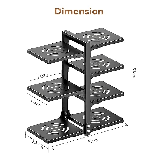 Multi-Tier Adjustable Kitchen Rack