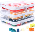 3-Pack Clear Hard Shell Zipper Case Set
