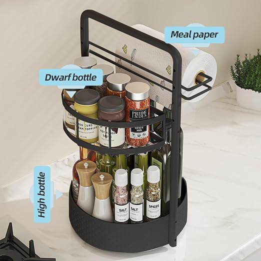 2-Tier Rotating Organizer Rack