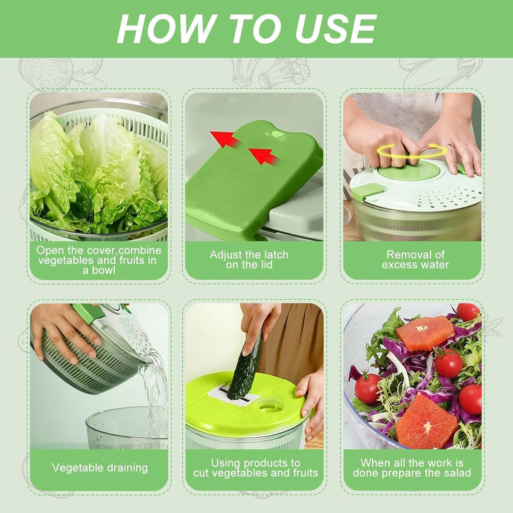 All-in-One Kitchen Chopper – Vegetable Slicer, Grater & Cutting Bowl