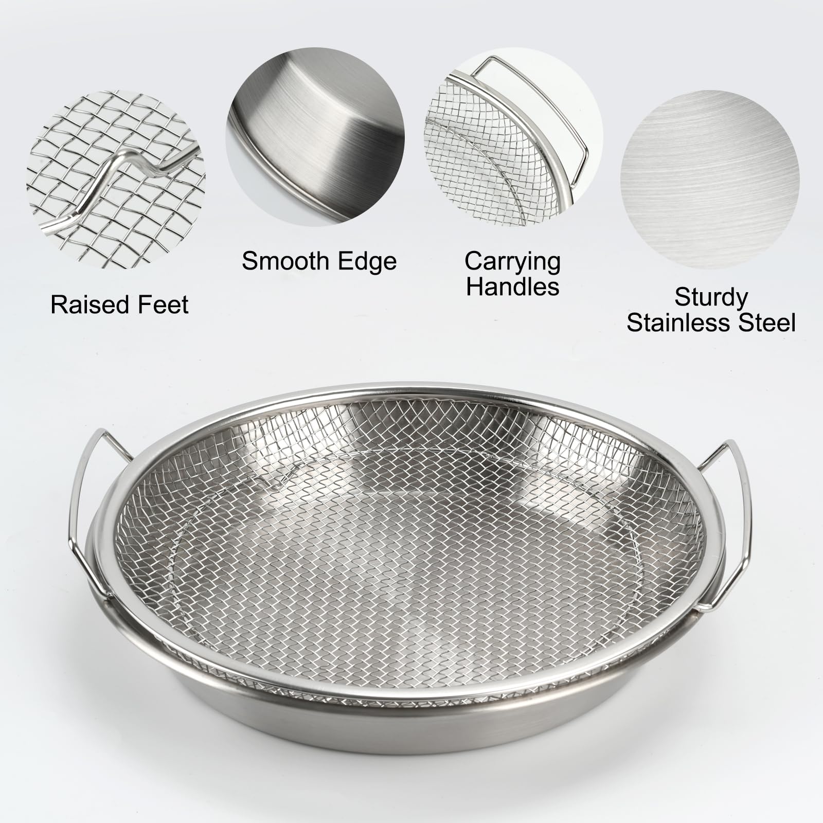 Stainless Steel Fry & Drain Rack for Snacks