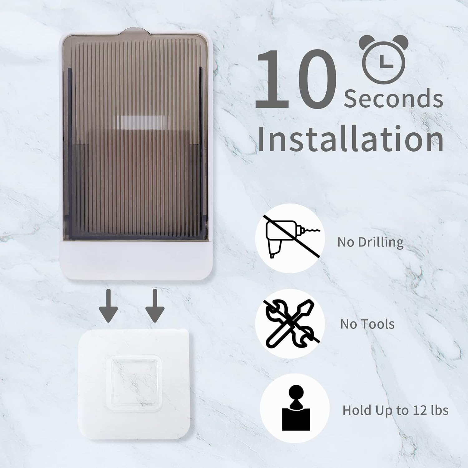 Wall Mounted Soap Dispenser - Clear