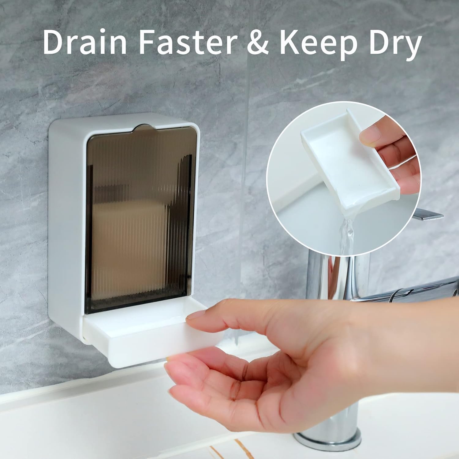 Wall Mounted Soap Dispenser - Clear