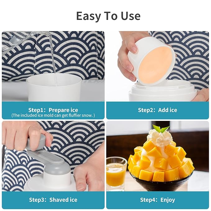 Portable Ice Crusher Machine – Make Ice Gola, Slush & Cold Drinks at Home