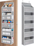 Multipurpose Over-the-Door Hanging Organizer- 5-Tier Foldable Storage Rack