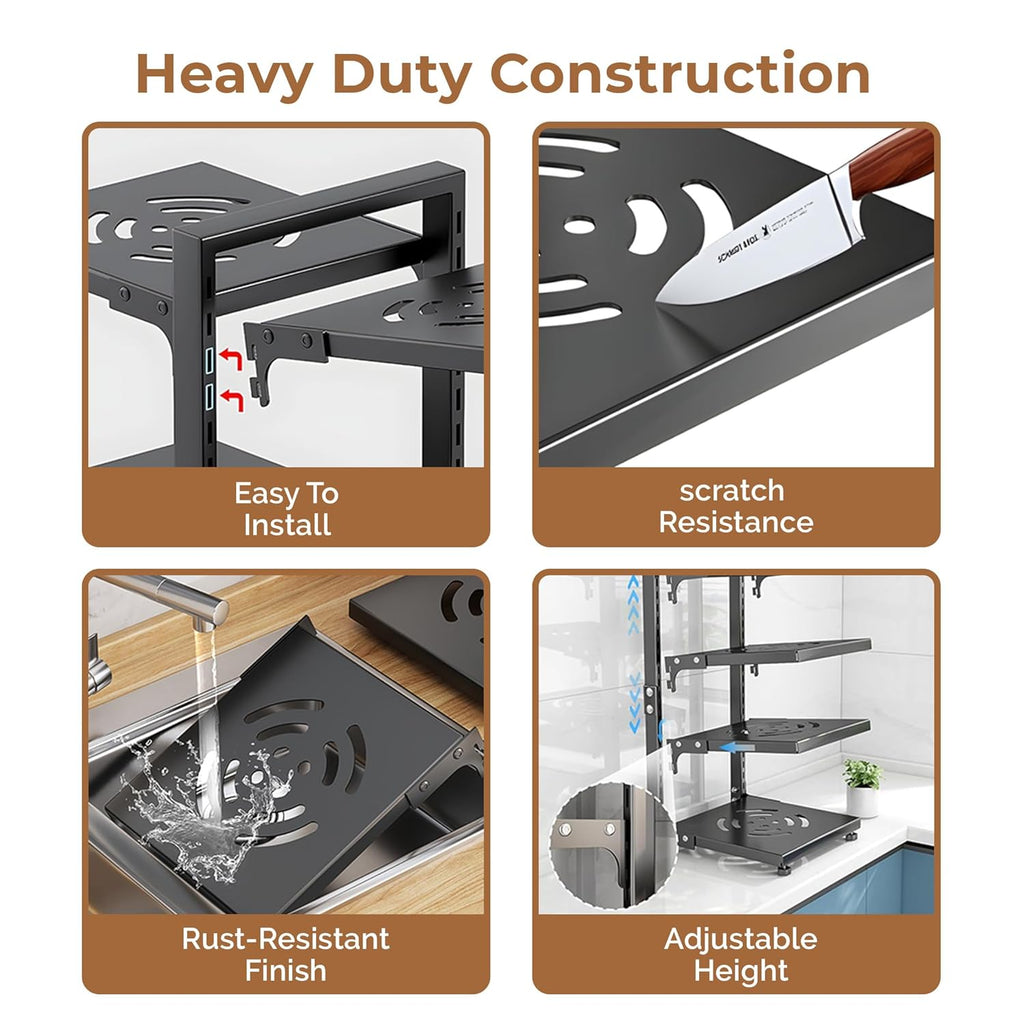 Multi-Tier Adjustable Kitchen Rack