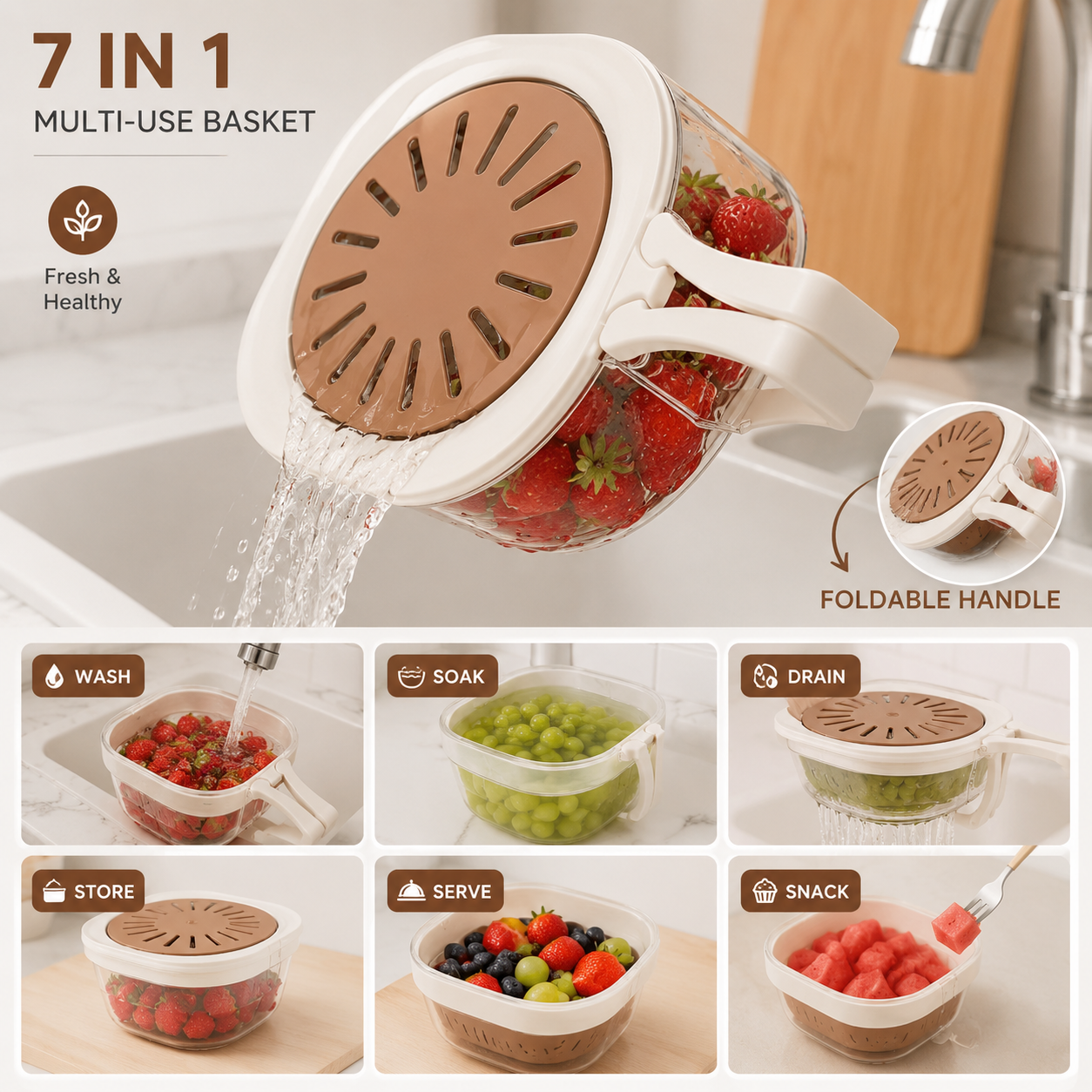 FreshFlow Drain Basket