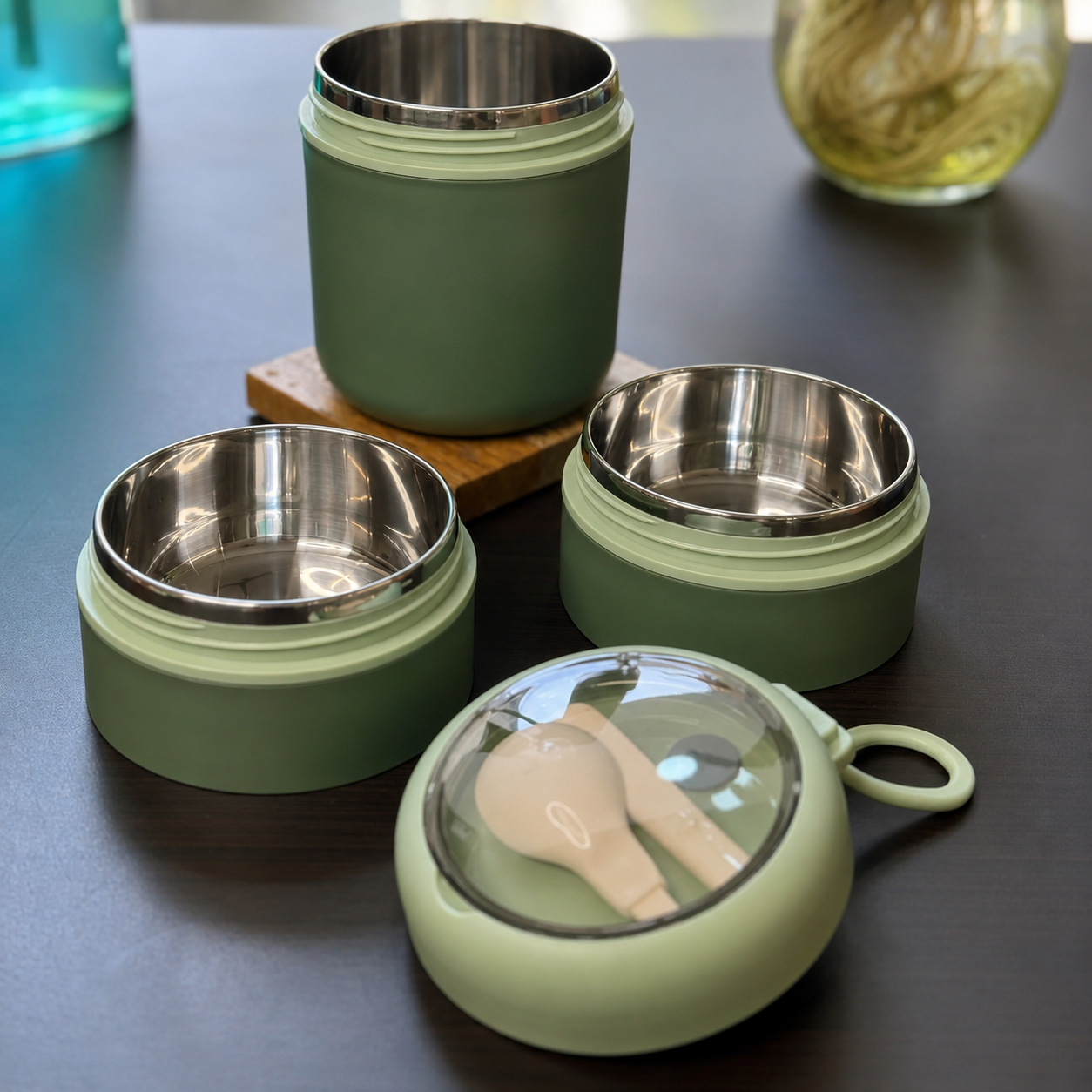 Stainless Steel 3-Layer Bento Lunch Box