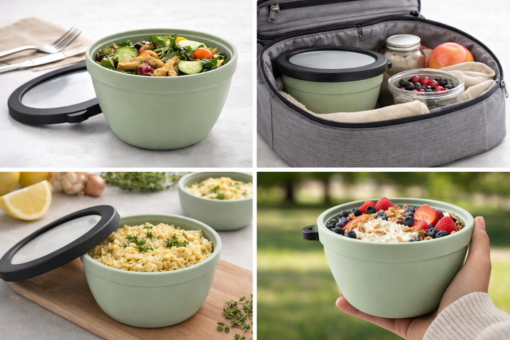 Stainless Steel Salad Bowl Kit