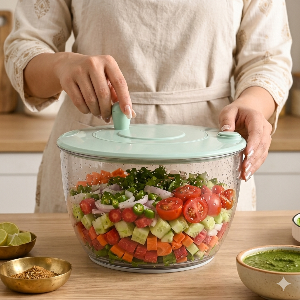 All-in-One Kitchen Chopper – Vegetable Slicer, Grater & Cutting Bowl