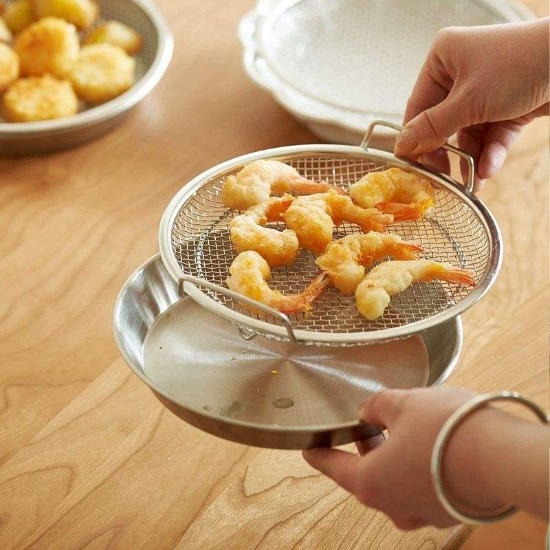 Stainless Steel Fry & Drain Rack for Snacks