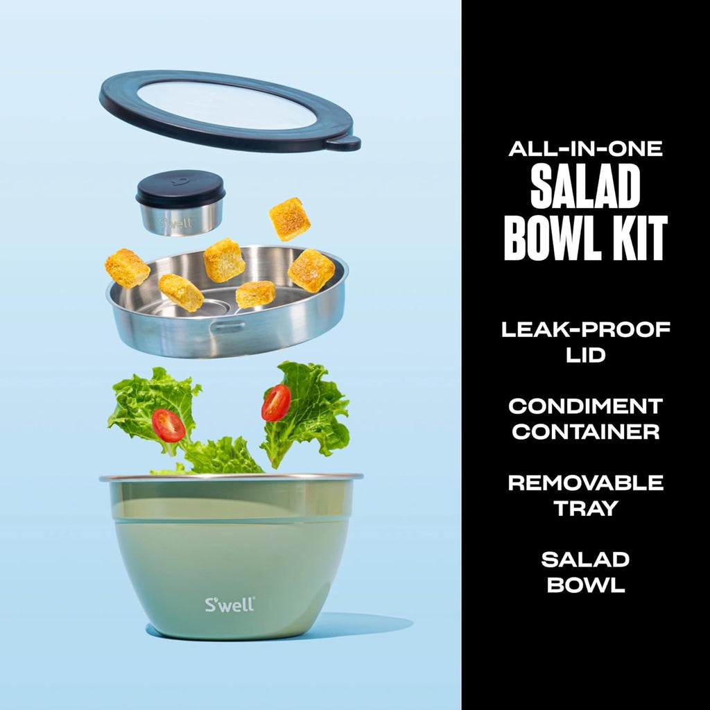 Stainless Steel Salad Bowl Kit