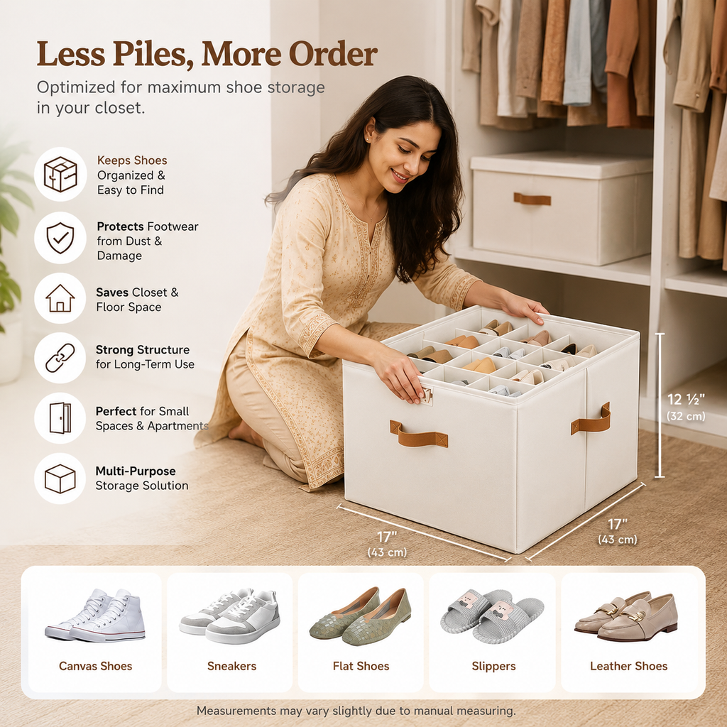 Foldable Shoe Storage Organizer