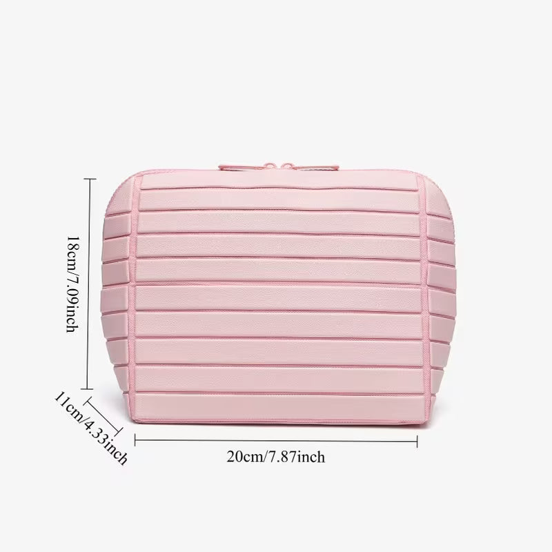 Multi-Compartment Cosmetic Travel Case