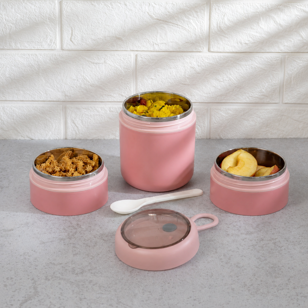 Stainless Steel 3-Layer Bento Lunch Box