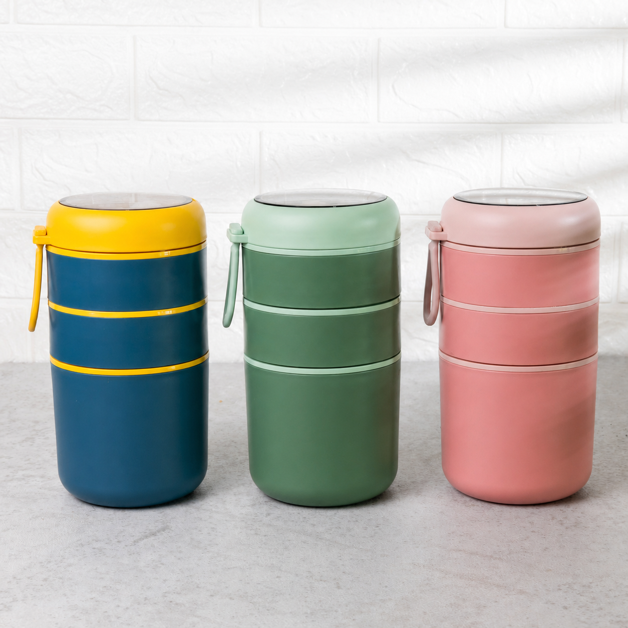 Stainless Steel 3-Layer Bento Lunch Box