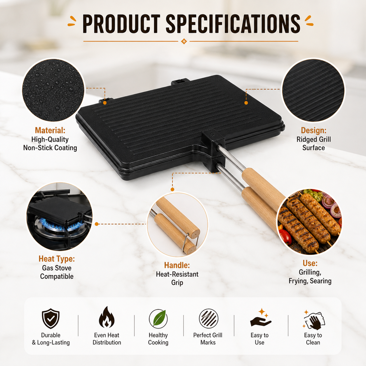 GrillEase Non-Stick Pan