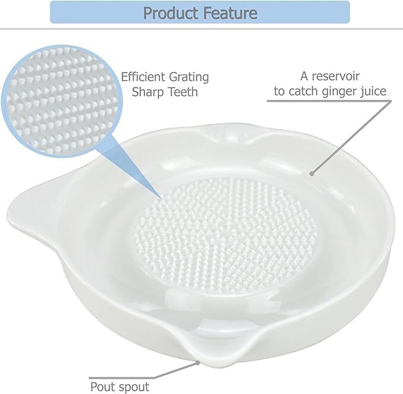 Ceramic Garlic & Ginger Grinder Plate