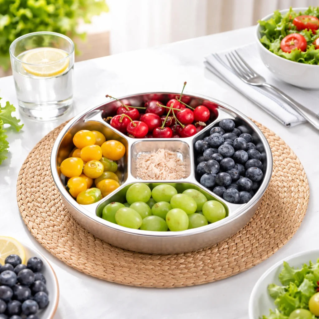 Multi-Section Kitchen Preparation Tray