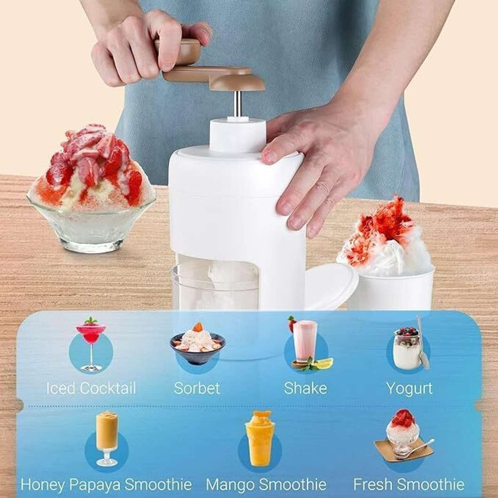 Portable Ice Crusher Machine – Make Ice Gola, Slush & Cold Drinks at Home